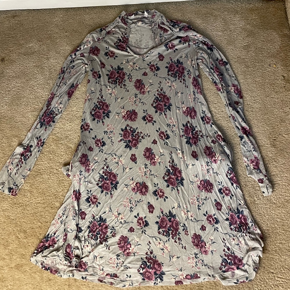 High Neck Long Sleeve Dress - Medium